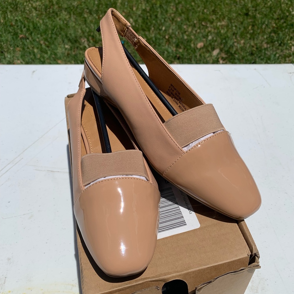 Comfortview Flat 8.5M, Taupe Beige Slip on Comfort NEW